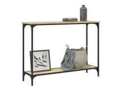 Mesa consola de roble Sonoma 101x30,5x75 cm madera de ingeniería