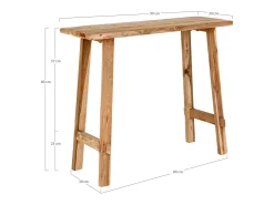Mesa consola de teca GIRONA