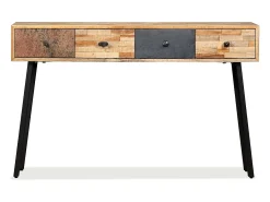 Mesa consola de teca maciza reciclada 120x30x76 cm