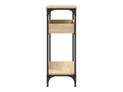 Mesa consola estante madera ingeniería roble Sonoma 100x29x75cm