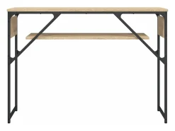 Mesa consola estante madera ingeniería roble Sonoma 105x30x75cm