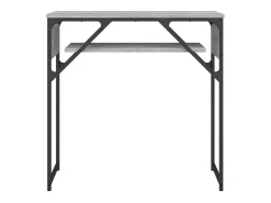 Mesa consola estante madera ingeniería Sonoma gris 75x30x75 cm