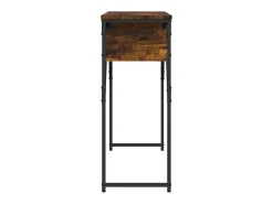 Mesa consola estante madera ingeniería roble humo 105x30x75 cm