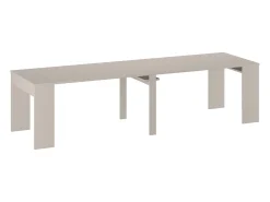 Mesa consola extensible 12 cubiertos - 6 extensiones - Beige - ONEGA