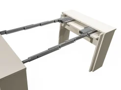 Mesa consola extensible 12 cubiertos - 6 extensiones - Beige - ONEGA