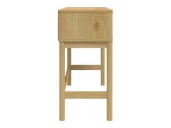 Mesa consola FLORO madera maciza de pino marrón 89,5x36,5x73 cm
