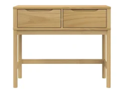 Mesa consola FLORO madera maciza de pino marrón 89,5x36,5x73 cm ES724020