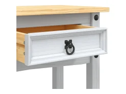 Mesa consola gama Corona Pino mexicano blanco 90x34,5x73 cm