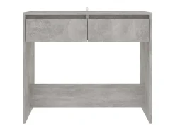 Mesa consola gris hormigón 89x41x76,5 cm madera de ingeniería