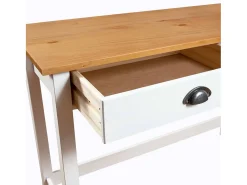 Mesa consola Hill con 2 cajones madera pino 110x45x74 cm