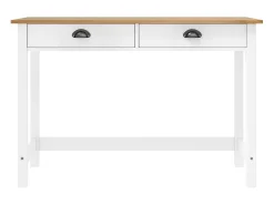 Mesa consola Hill con 2 cajones madera pino 110x45x74 cm