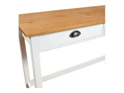 Mesa consola Hill con 2 cajones madera pino 110x45x74 cm