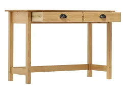Mesa consola Hill con 2 cajones madera pino 110x45x74 cm