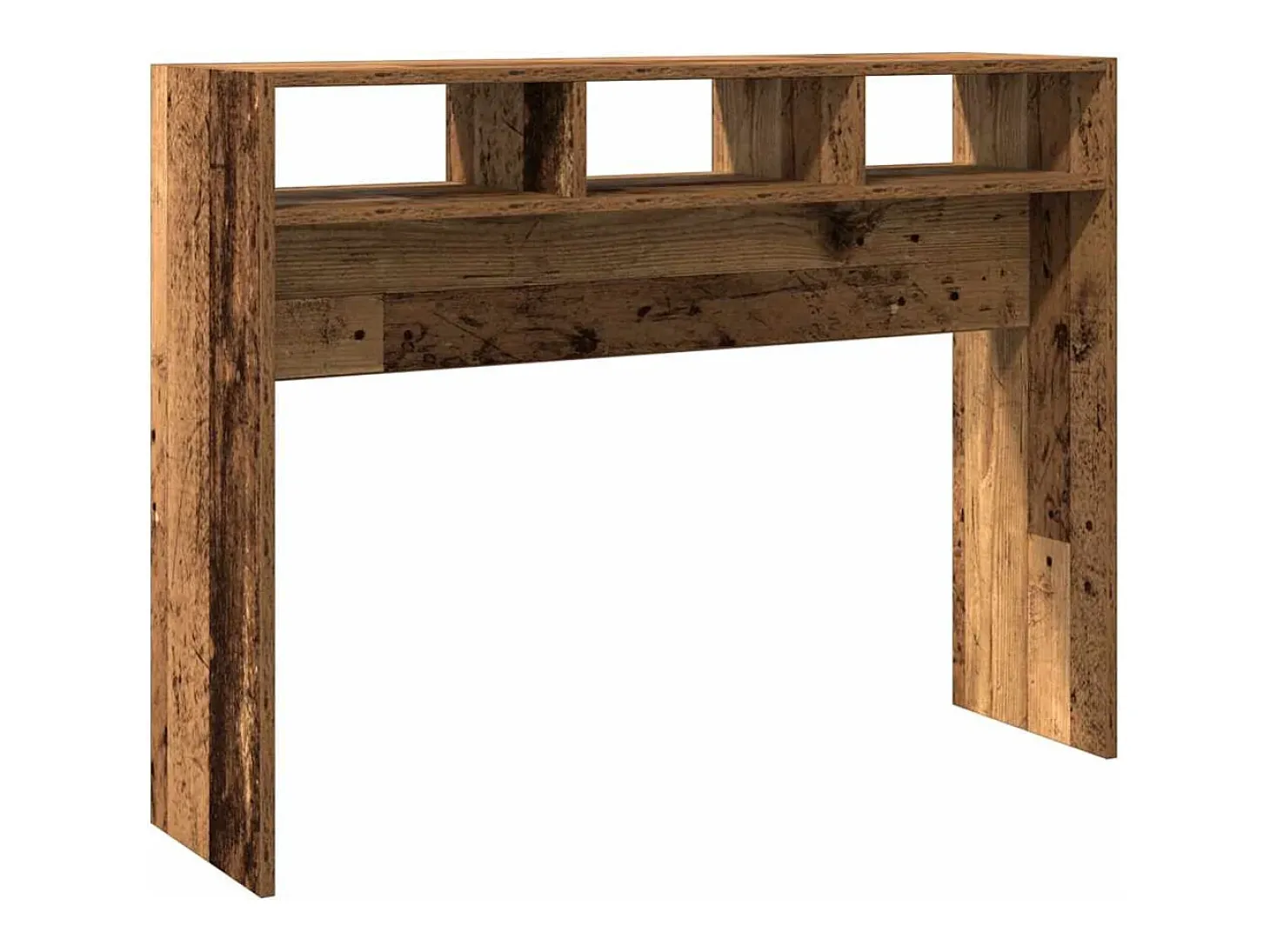 Mesa consola madera contrachapada envejecida 105x30x80 cm