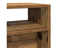Mesa consola madera contrachapada envejecida 105x30x80 cm