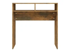 Mesa consola madera contrachapada roble ahumado 78x30x80 cm ES656589