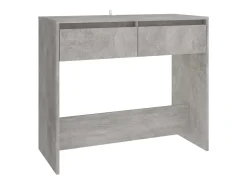 Mesa consola madera contrachapada gris hormigón 89x41x76,5 cm