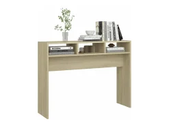 Mesa consola madera contrachapada roble Sonoma 105x30x80 cm