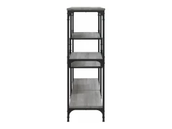 Mesa consola madera contrachapada gris Sonoma 103x32x95 cm