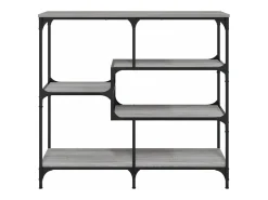 Mesa consola madera contrachapada gris Sonoma 103x32x95 cm