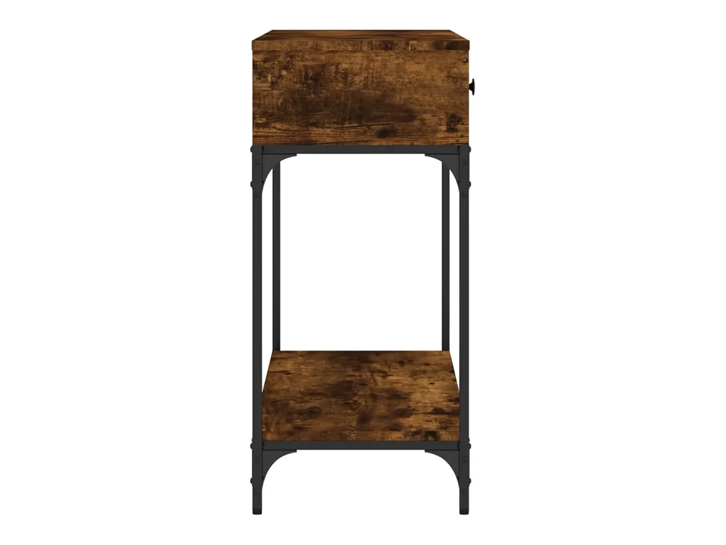 Mesa consola madera contrachapada roble ahumado 100x34,5x75 cm