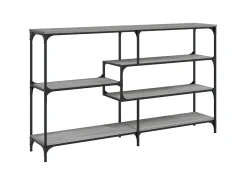 Mesa consola madera contrachapada gris Sonoma 160x32x95 cm ES277651