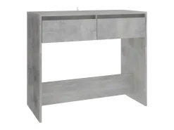Mesa consola madera contrachapada gris hormigón 89x41x76,5 cm ES123867