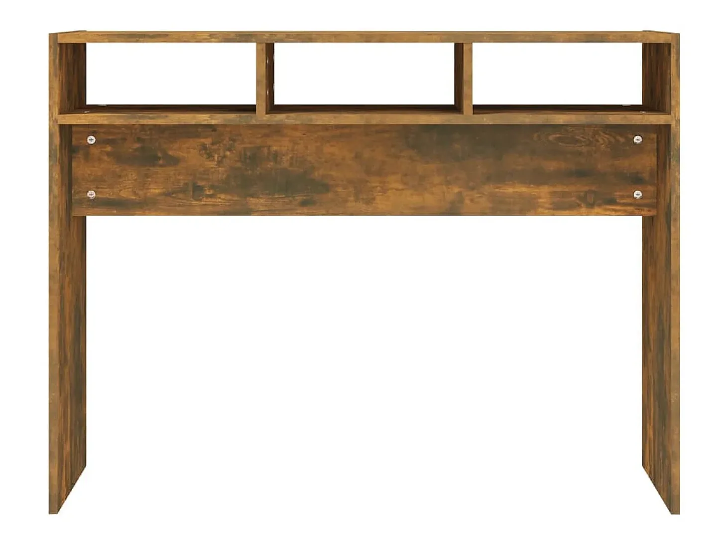 Mesa consola madera contrachapada roble ahumado 105x30x80 cm