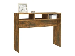 Mesa consola madera contrachapada roble ahumado 105x30x80 cm