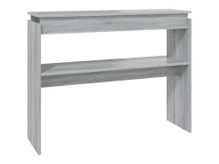 Mesa consola madera contrachapada gris Sonoma 102x30x80 cm