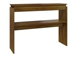 Mesa consola madera contrachapada roble marrón 102x30x80 cm ES293279