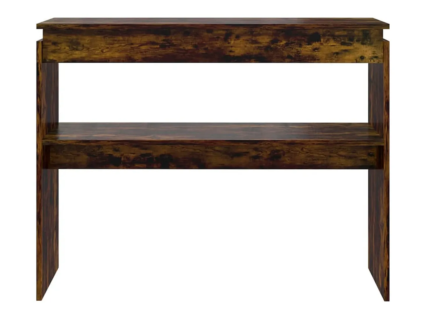 Mesa consola madera contrachapada roble ahumado 102x30x80 cm