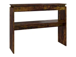 Mesa consola madera contrachapada roble ahumado 102x30x80 cm