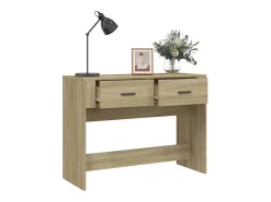 Mesa consola madera contrachapada roble Sonoma 100x39x75 cm ES422612