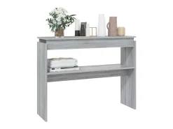 Mesa consola madera contrachapada gris Sonoma 102x30x80 cm ES774064