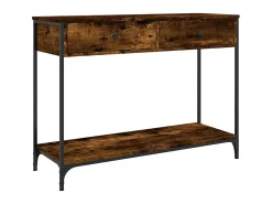 Mesa consola madera contrachapada roble ahumado 100x34,5x75 cm ES992857