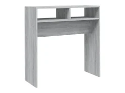 Mesa consola madera contrachapada gris Sonoma 78x30x80 cm
