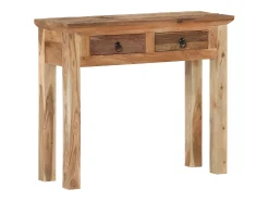 Mesa consola madera de acacia y madera reciclada 90,5x30x75cm