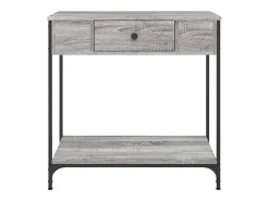 Mesa consola madera de ingeniería gris Sonoma 75x34,5x75 cm