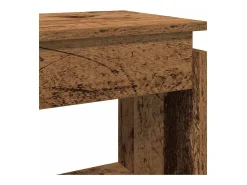 Mesa consola madera de ingeniería envejecida 80x30x80 cm
