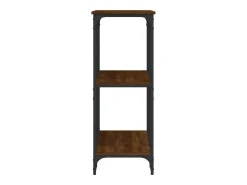 Mesa consola madera de ingeniería marrón roble 102x35x90 cm