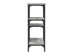 Mesa consola madera de ingeniería gris Sonoma 80x29x75 cm ES994612