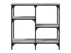 Mesa consola madera de ingeniería gris Sonoma 80x29x75 cm ES994612