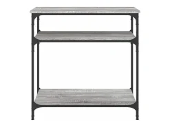 Mesa consola madera de ingeniería gris Sonoma 75x29x75 cm