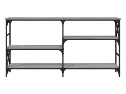 Mesa consola madera de ingeniería gris Sonoma 150x29x76,5 cm