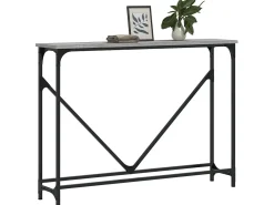 Mesa consola madera de ingeniería gris Sonoma 102x22,5x75 cm ES481746