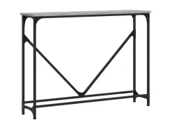 Mesa consola madera de ingeniería gris Sonoma 102x22,5x75 cm ES481746