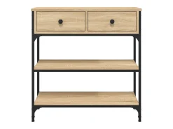 Mesa consola madera de ingeniería roble Sonoma 72,5x25x75 cm