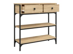 Mesa consola madera de ingeniería roble Sonoma 72,5x25x75 cm