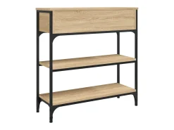 Mesa consola madera de ingeniería roble Sonoma 72,5x25x75 cm